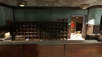 FO76 The Whitespring golf club lower lobby.png (2.03 MB) Downstairs lobby and "employees only" closet