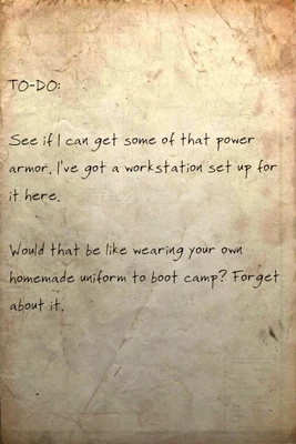 To-do Power armor