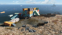 Unloading barge