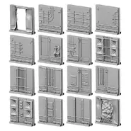 Breached, collapsed, and A1-A14 vault walls