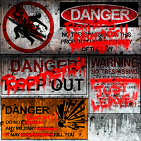 Danger signs texture file