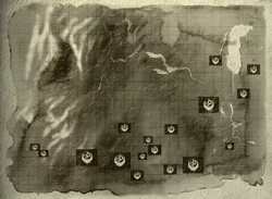 Mapa de los puestos de avanzada y las bases de la Hermandad en todo el Medio Oeste