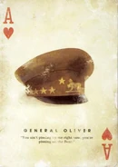 Collector's Edition playing card, featuring Oliver's cap
