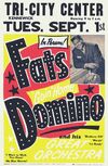 Fats Domino concert poster