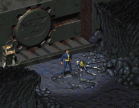 Ed, outside Vault 13