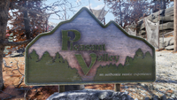 FO76 Pleasant Valley sign