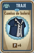 Carta de camisa de bolera.