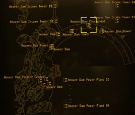Hoover Dam checkpoint map