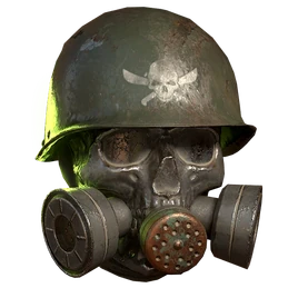 Atx apparel headwear gasmaskraiderskull helmet l