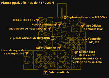 Esp Planta ppal oficinas de REPCONN Mapa Local