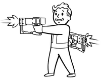 Laser pistol in the perk image for Laser Commander