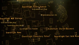 Camp Searchlight map