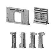 Vault utility wall, doorway, supports