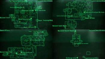 National Guard depot map