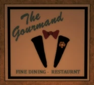 The gourmand.png (901 kB) Icono de El Gourmand, nótese la falta de la A en restaurant