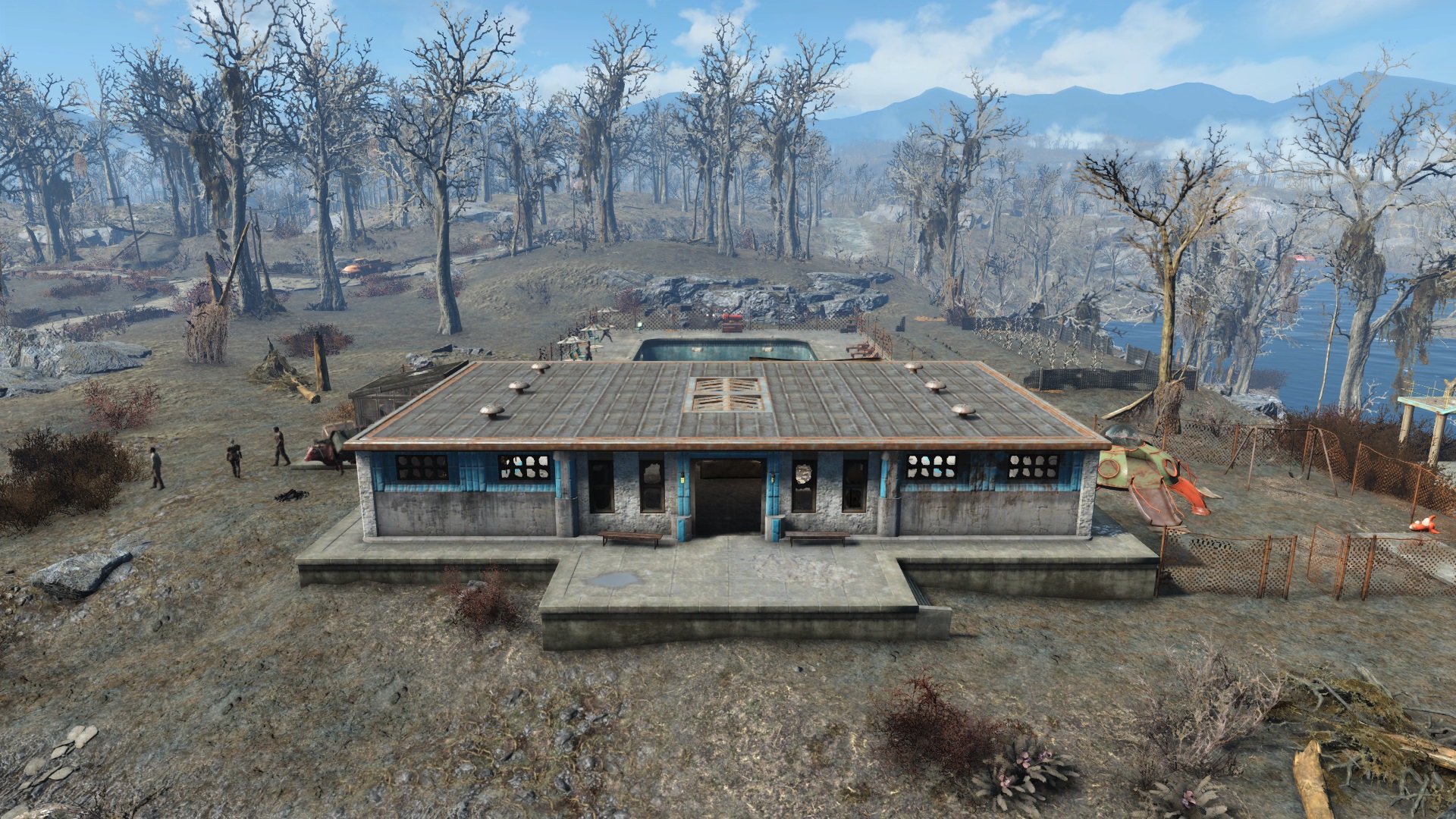 Fallout 4 ретекстуры зданий фото 78