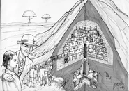 Más arte conceptual de un refugio