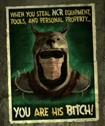 Cartel propagandístico de la RNC con Vulpes de protagonista.