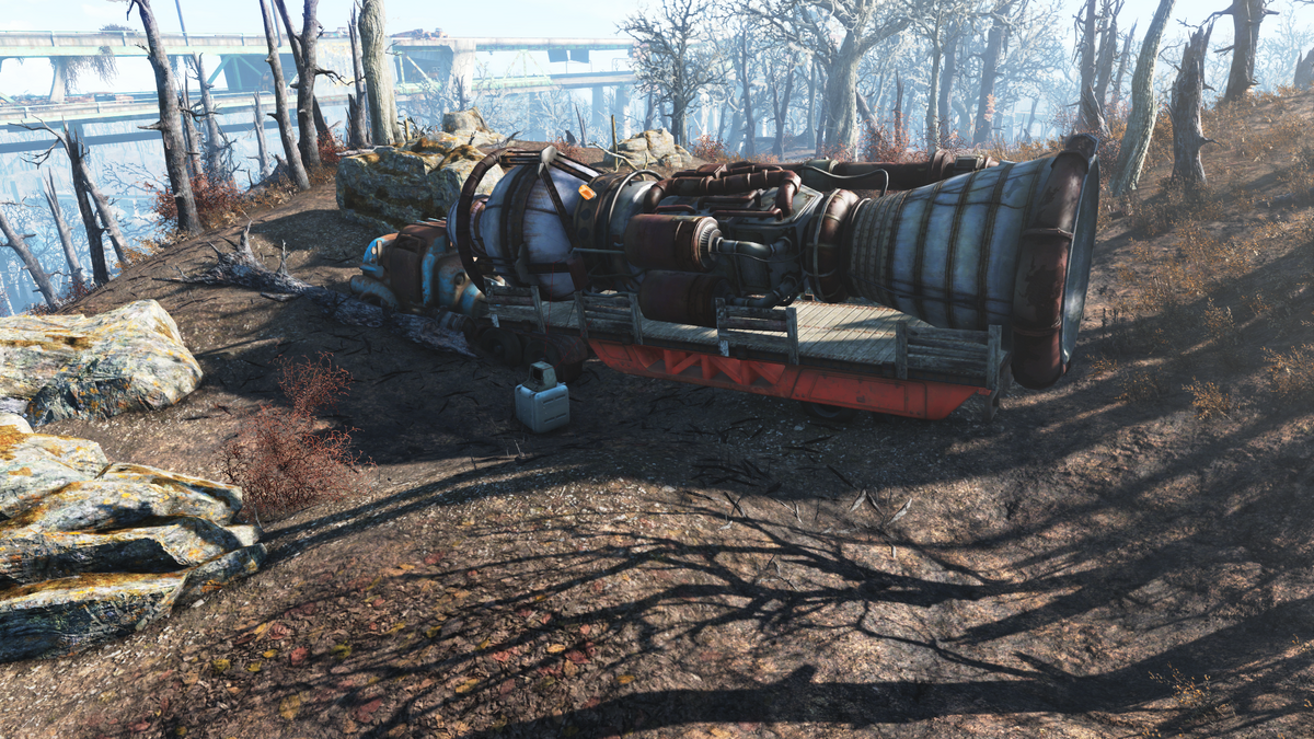 Fallout 4 ракетный двигатель на грузовике