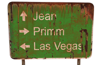 FNV Jean Primm LV road sign