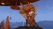 The Cutthroat Crag sign at Top of the World