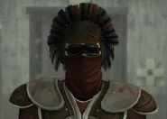 Mar Muerto con casco.