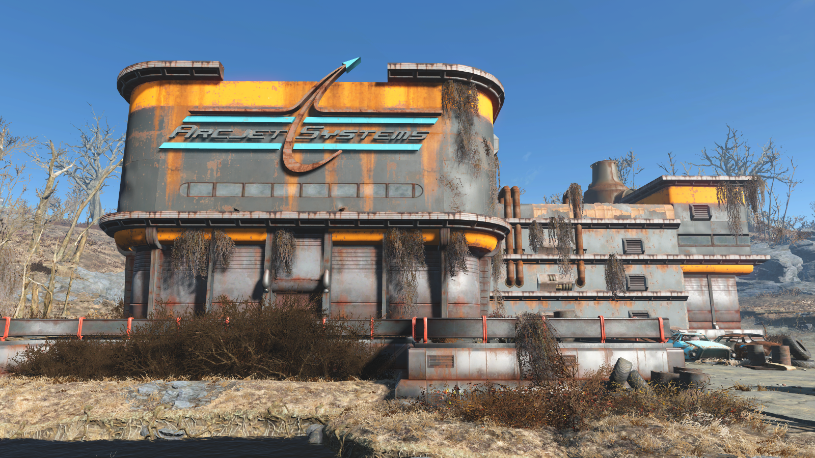 Fallout 4 бетонные дома фото 81