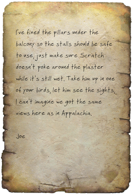 Note to Sparrow