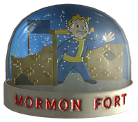 Old Mormon Fort snow globe
