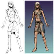 Female Human Concept art for Fallout Tactics