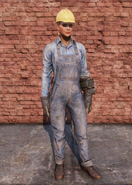 FO76 Clean Steel Worker Uniform Full Female