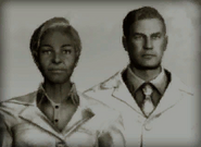 Photograph of the Lone Wanderer's parents in the Jefferson Memorial in Fallout 3 (cut content, not seen during normal gameplay) and in Vault 21 in Fallout: New Vegas.