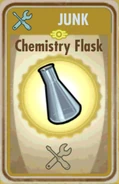 Chemistry flask card