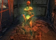 Stefan friendly.jpg (333 KB) Stefan, The Surgeon's feral glowing one test subject in the Red Racer factory