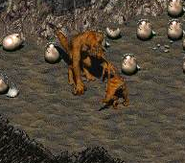 Mother deathclaw in Fallout 2.