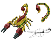 Robo-scorpion concept art.