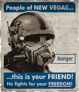 NCR propaganda showing the Ranger helmet