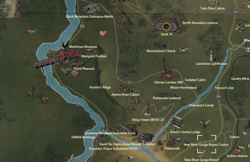 New River Gorge Ropes Course map