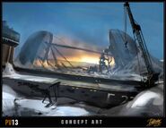 Diseño de concepto: "Frozen Shipyard"