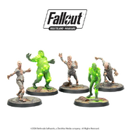 Feral ghouls and glowing ones in Fallout: Wasteland Warfare