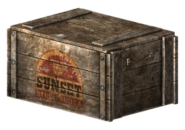 Sunset Sarsaparilla crate