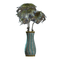 Teal flared vase