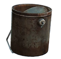 Empty paint can