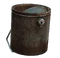 Empty paint can