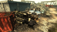 Location of John's treasure box in the scrapyard