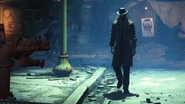 Nick Valentine visto en el trailer.