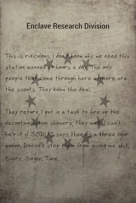 Decontamination note