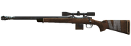 Modifications: long light barrel, full stock, medium magazine, scope, compensator