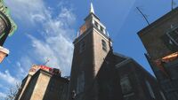 The Old North Church, where Robert Newman climbed to the top and warned patriots of incoming British soldiers