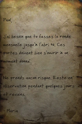 FO76 Ordres de Maria Chavez